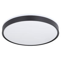 LED DECKENLEUCHTE SONNY Schwarz - Schwarz, Metall (49/49/9cm)