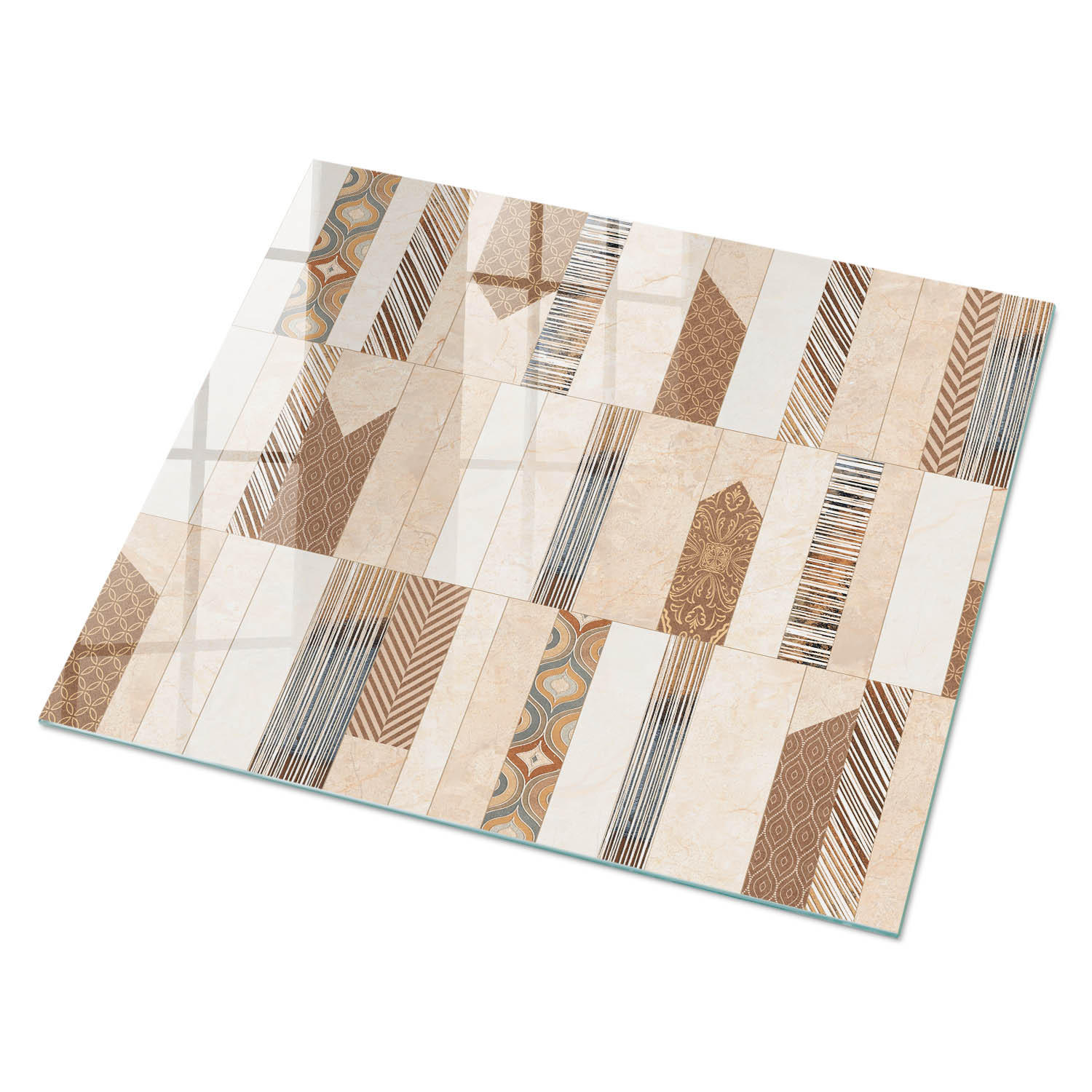 GLASPLATTE 80x60 cm – Modulares Fragment - Blau, Glas (0.4/80/60cm) - ArtPrintCave