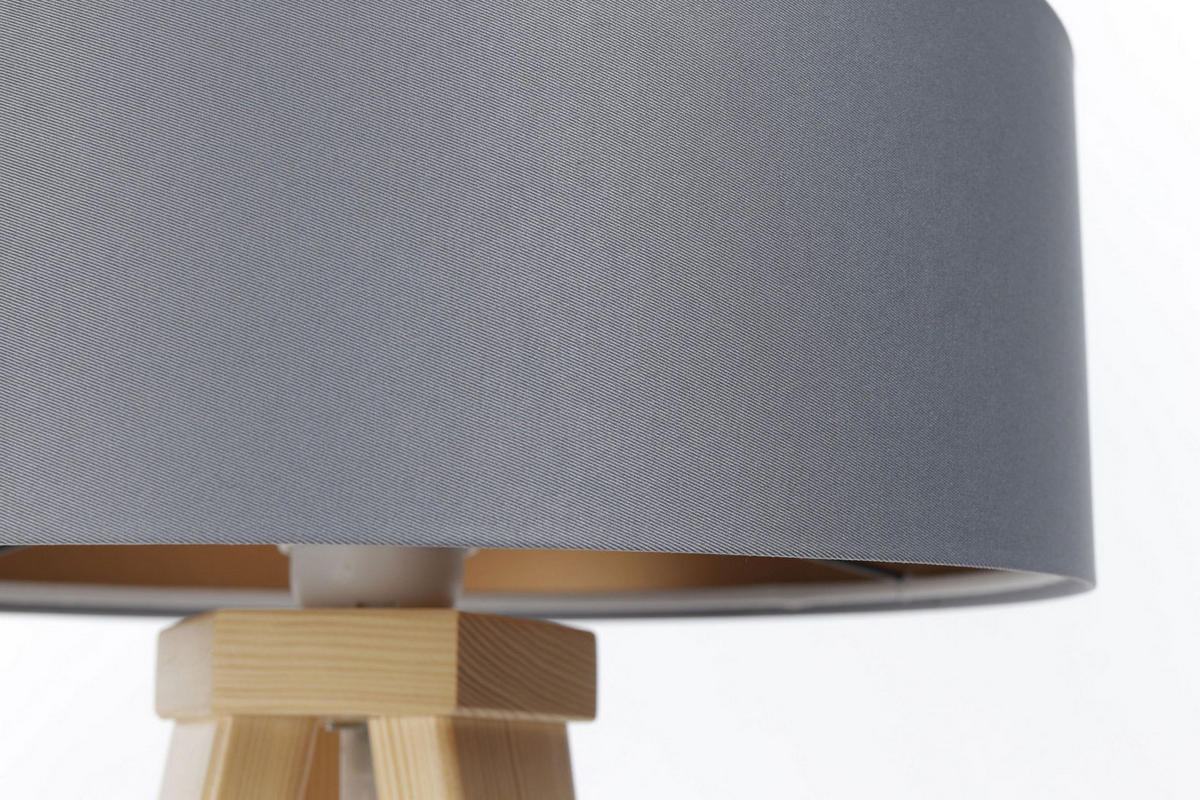 TISCHLAMPE Grau 30/45 cm - Braun, Kunststoff (30/0.7/45cm) - ONZENO