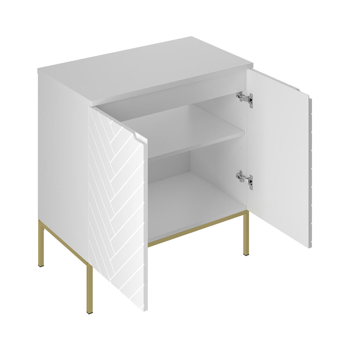 WASCHTISCHUNTERSCHRANK 80.6cm Daria Weiß - Weiß, Holzwerkstoff (80.6/84.2/46.5cm) - Petits-meubles