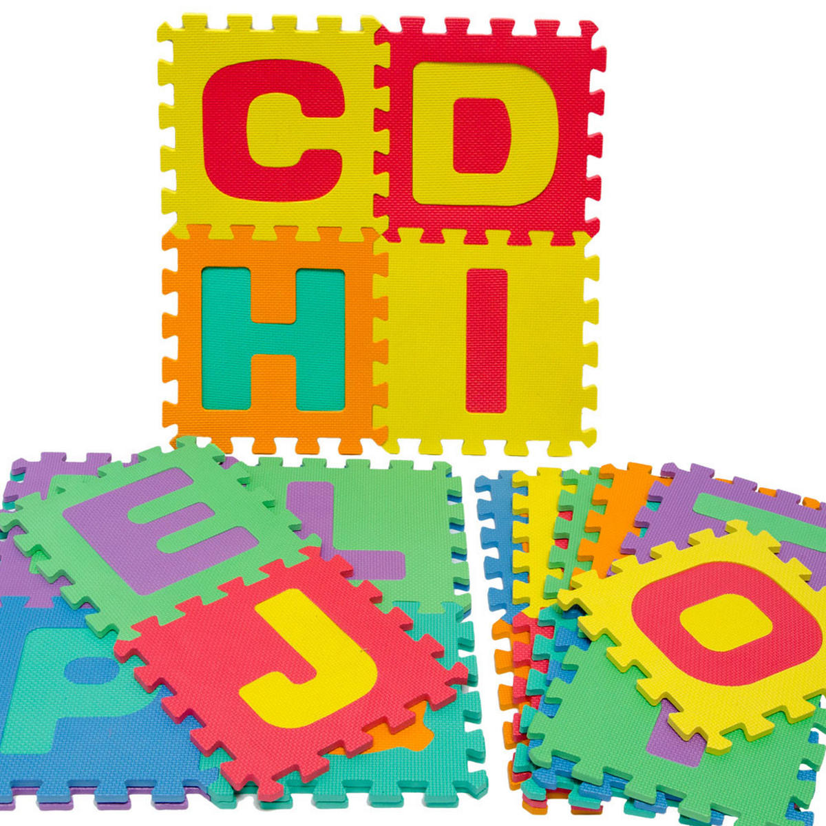 SPIELMATTE ab Null - 150 cm Puzzlematte Alphabet - Multicolor, Kunststoff (30/30cm) - Littletom