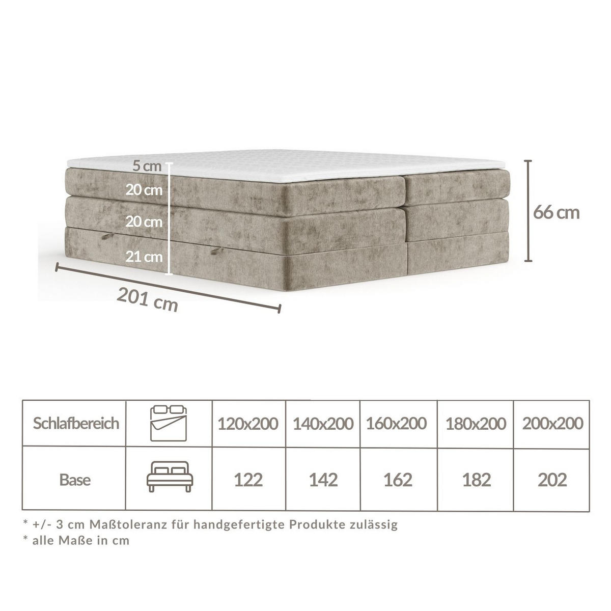 BOXSPRINGBETT Juniper Rosa 140/200 cm - Schwarz/Rosa, Holz/Holzwerkstoff (140/200cm) - Maison de Reve
