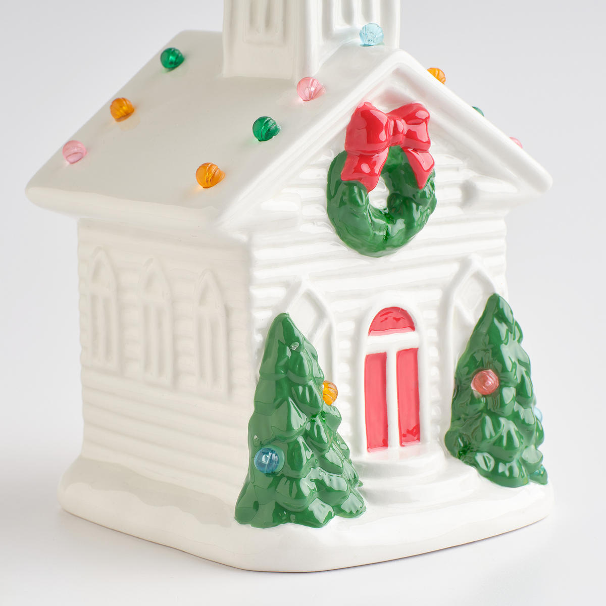 DEKOFIGUR Led JOACHIM, 23.5 x 13 cm, Weiß, Beleuchtet Weihnachtsfigur, Weihnachtsdeko, Deko Wohnzimmer, Winter Christmas, XMAS Geschenk - Weiß, Keramik (13/23.5/12.5cm) - home&you