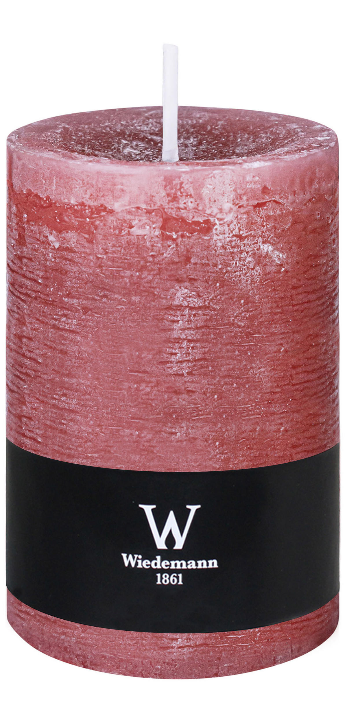 STUMPENKERZE Rustik Marble Style Altrosa 140 x Ø 98 mm, 1 Stück - Altrosa, Paraffin (14cm) - Wiedemann Kerzen