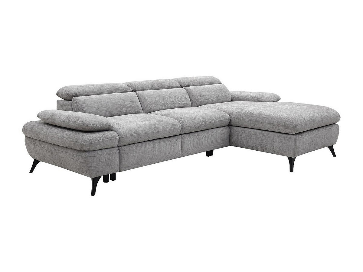 SCHLAFSOFA - 5 Personen - Stoff - Grau - - Grau, Textil (284/80/176cm) - Vente-Unique