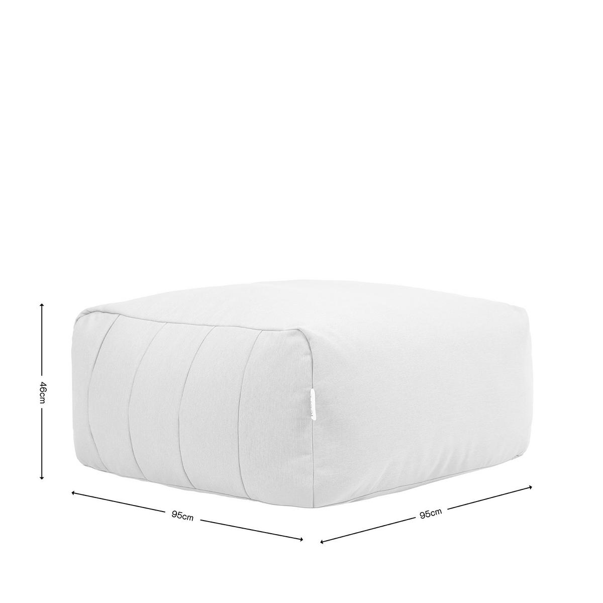 SITZSACK-SOFA Sitzpouf - Beige, Textil (95/46/100cm) - icon