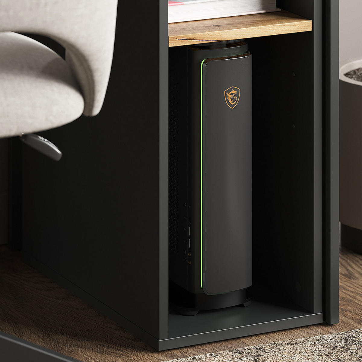 PC SKŘÍŇ Tomy Antracit/zlatý dub - medově dubová/antracitová, kompozitní dřevo (50/28.5/72cm) - Vicco