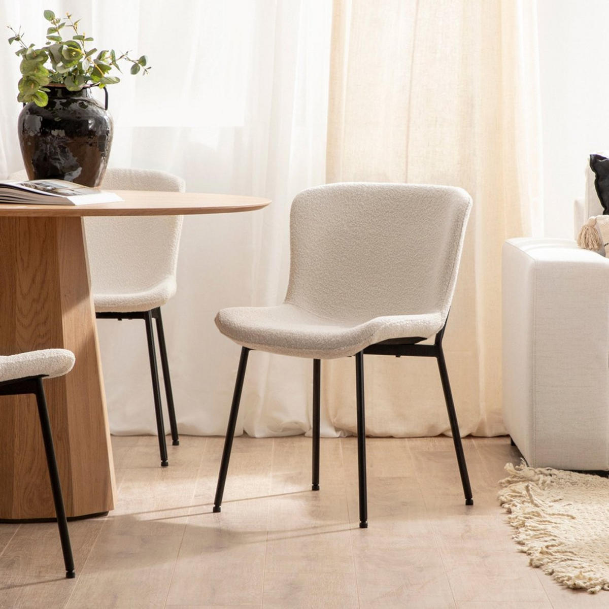 ESSZIMMERSTUHL Ari Beige 50 cm x 80 cm - Beige, Textil (50/80/59cm) - Klast Home