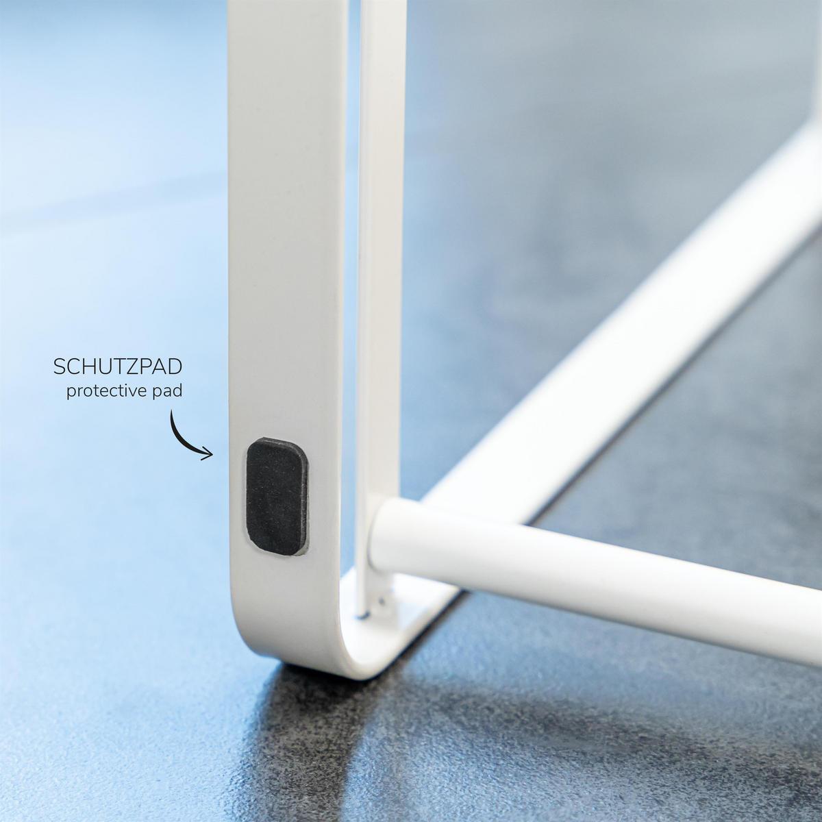 MIKROWELLENREGAL, weiß, Metall - Weiß, Metall (56/39.5/38cm) - bremermann