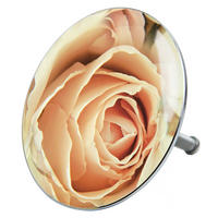BADEWANNENSTÖPSEL Rosa Rose - Rosa, Metall (8/10/10cm) - Sanilo