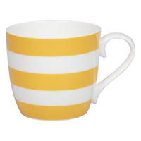 KAFFEEBECHER Stripes - Sunflower - Naturfarben, Keramik (0.43L) - Könitz