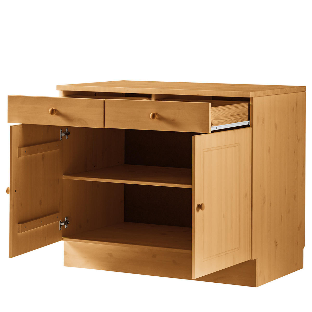 UNTERSCHRANK - Kiefer massiv - Kieferfarben, Holz (100/85/60cm) - home24