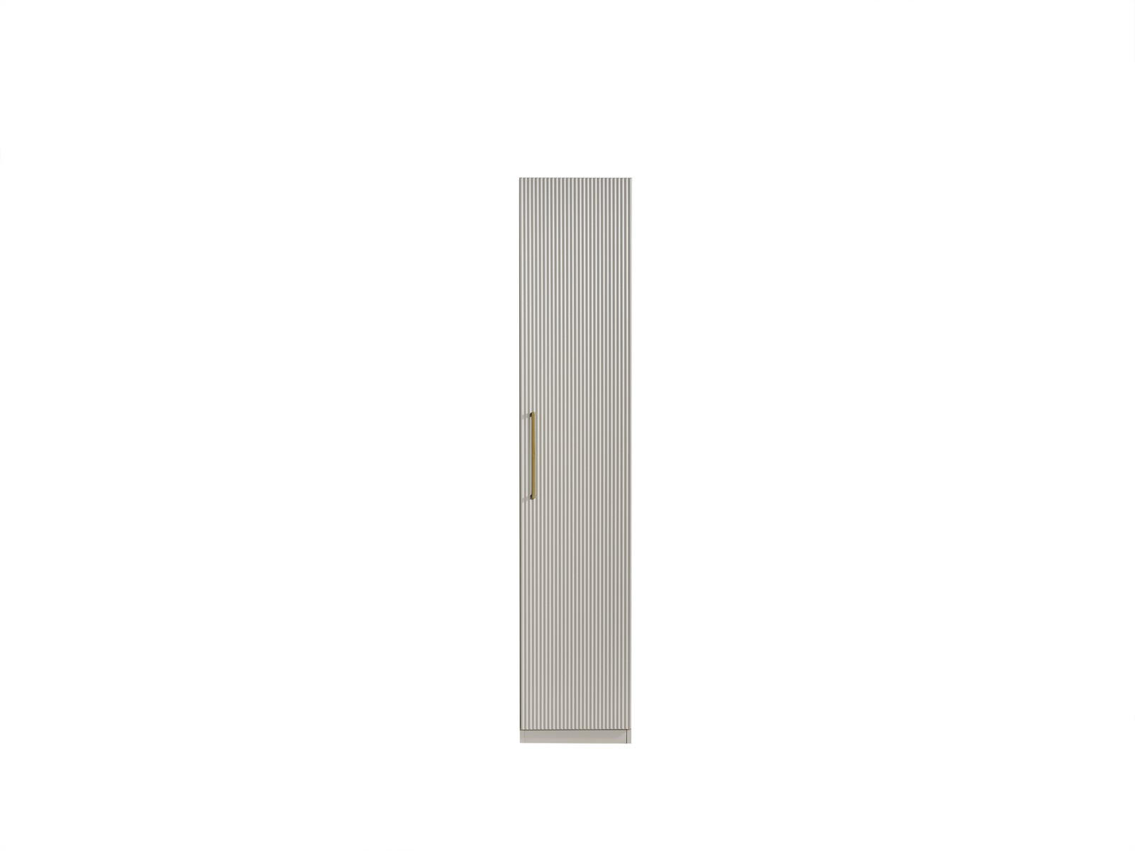 KLEIDERSCHRANK Black Line 1 trg., Anschlag links - Grau, Holzwerkstoff (44/220/60cm)