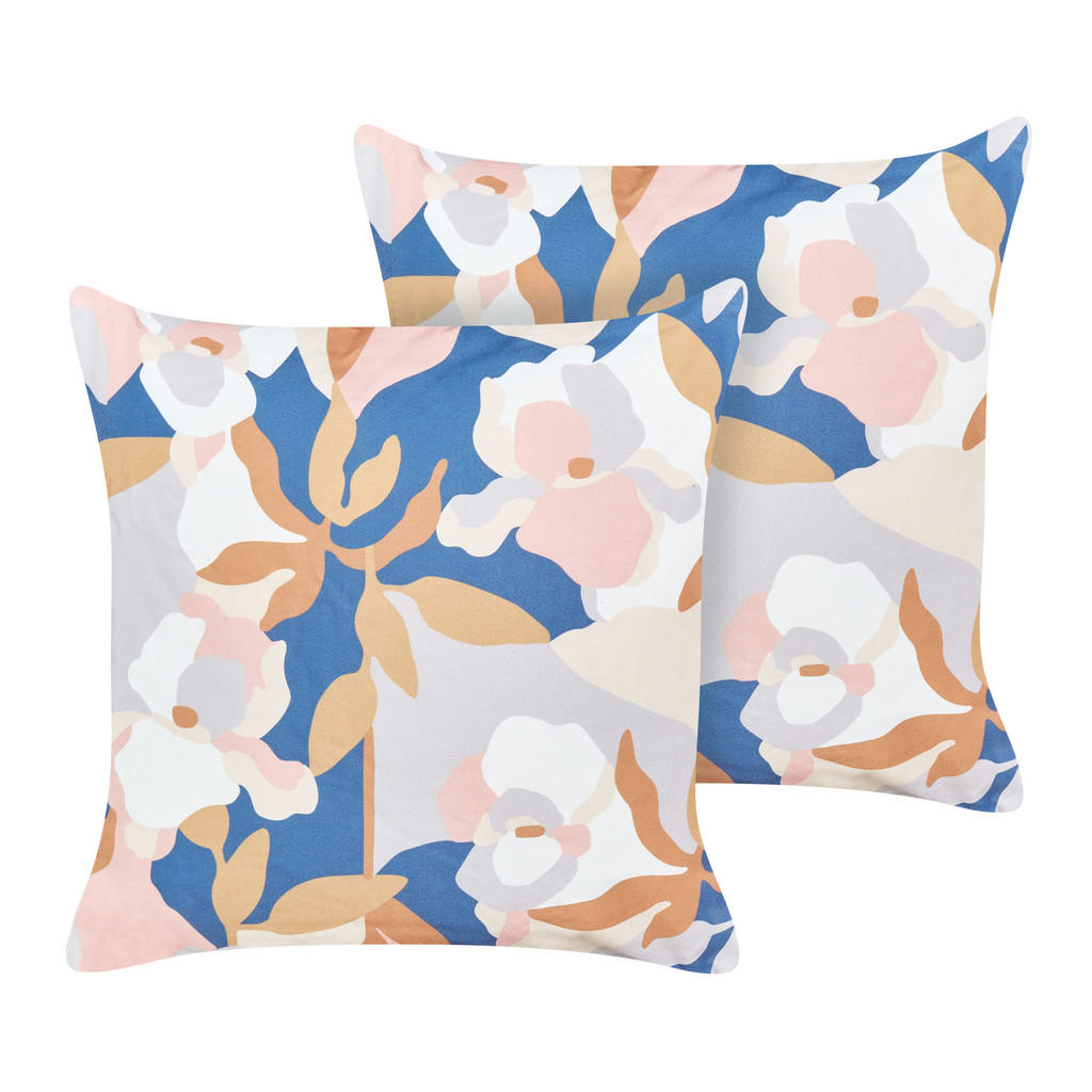 PERNĂ DE GRĂDINĂ set de 2 model floral multicolor 45/45 cm Verezzi