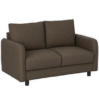 SOFA 2 Sitzer, 136 x 75 x 84 cm, Braun - Braun, Textil (136/84/75cm) - HOMCOM