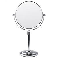 KOSMETIKSPIEGEL 20 cm Silber Aveyron - Silberfarben, Metall (38/13/20cm) - Beliani