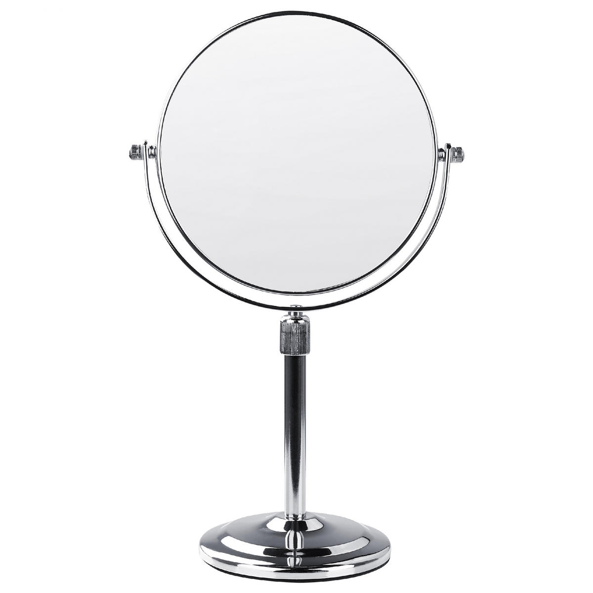 KOSMETIKSPIEGEL 20 cm Silber Aveyron - Silberfarben, Metall (38/13/20cm) - Beliani