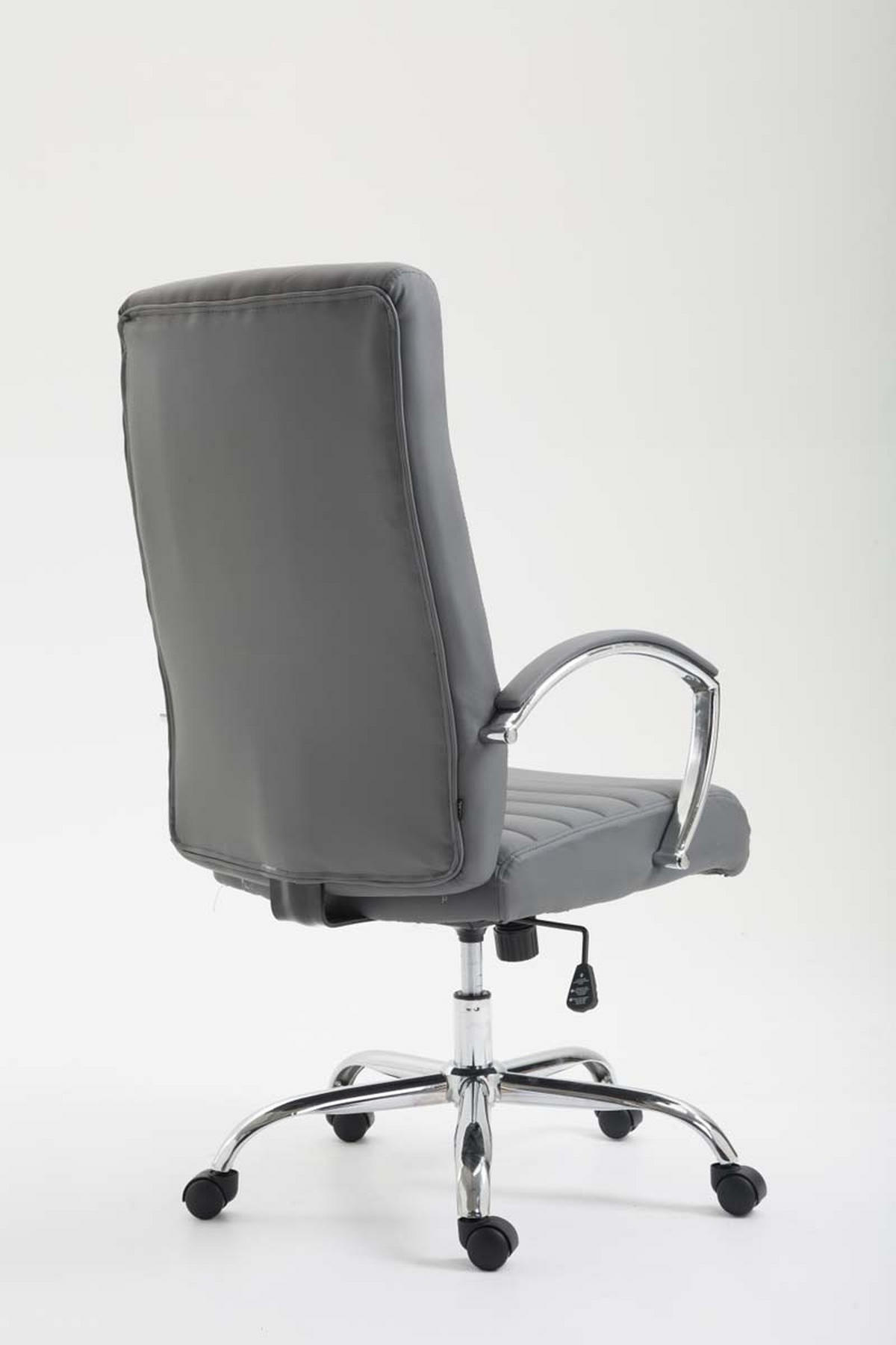 BÜROSTUHL Vallon, Kunstleder Grau - Grau, Textil/Metall (60/118/68cm) - TPFLiving