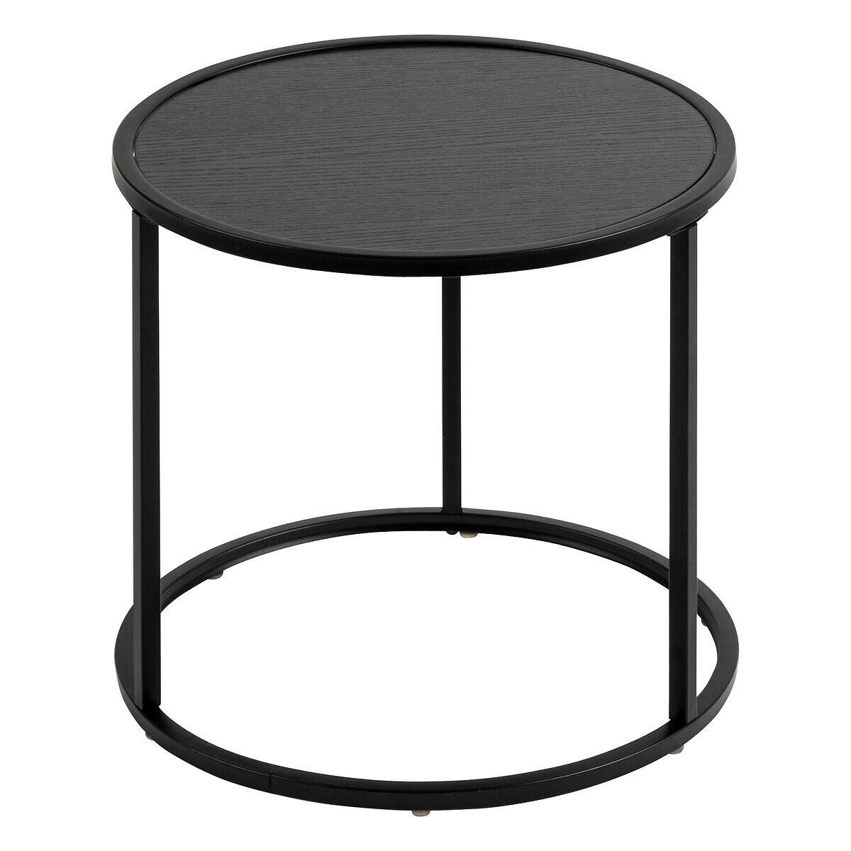 BEISTELLTISCHE Noan 3er-Set - Schwarz, Metall (54/54/45cm) - Atmosphera Createur d´interieur