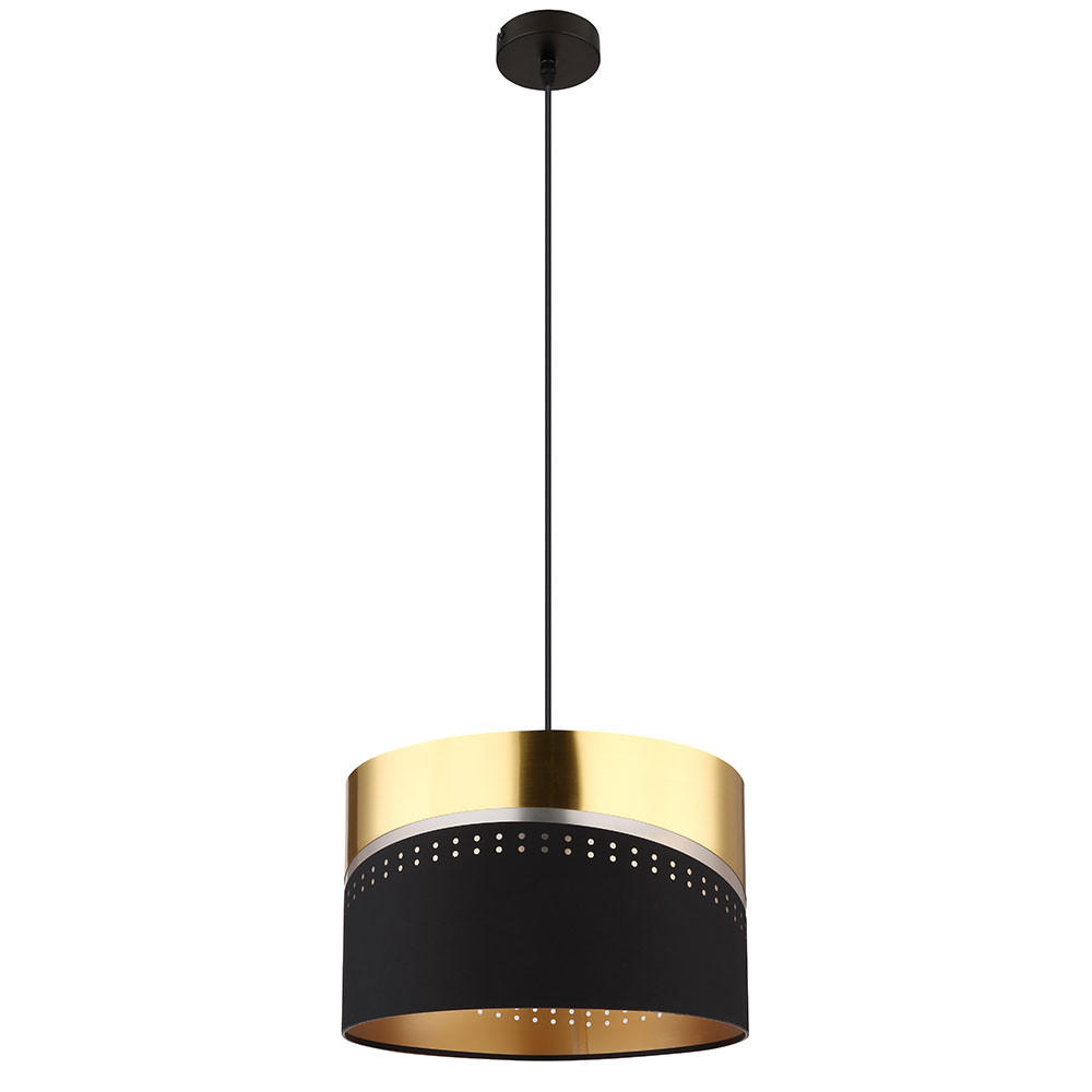 LED PENDELLEUCHTE OR, Metall, Schwarz-matt, 120 cm - Schwarz, Metall (35/35/120cm) - Globo Lighting