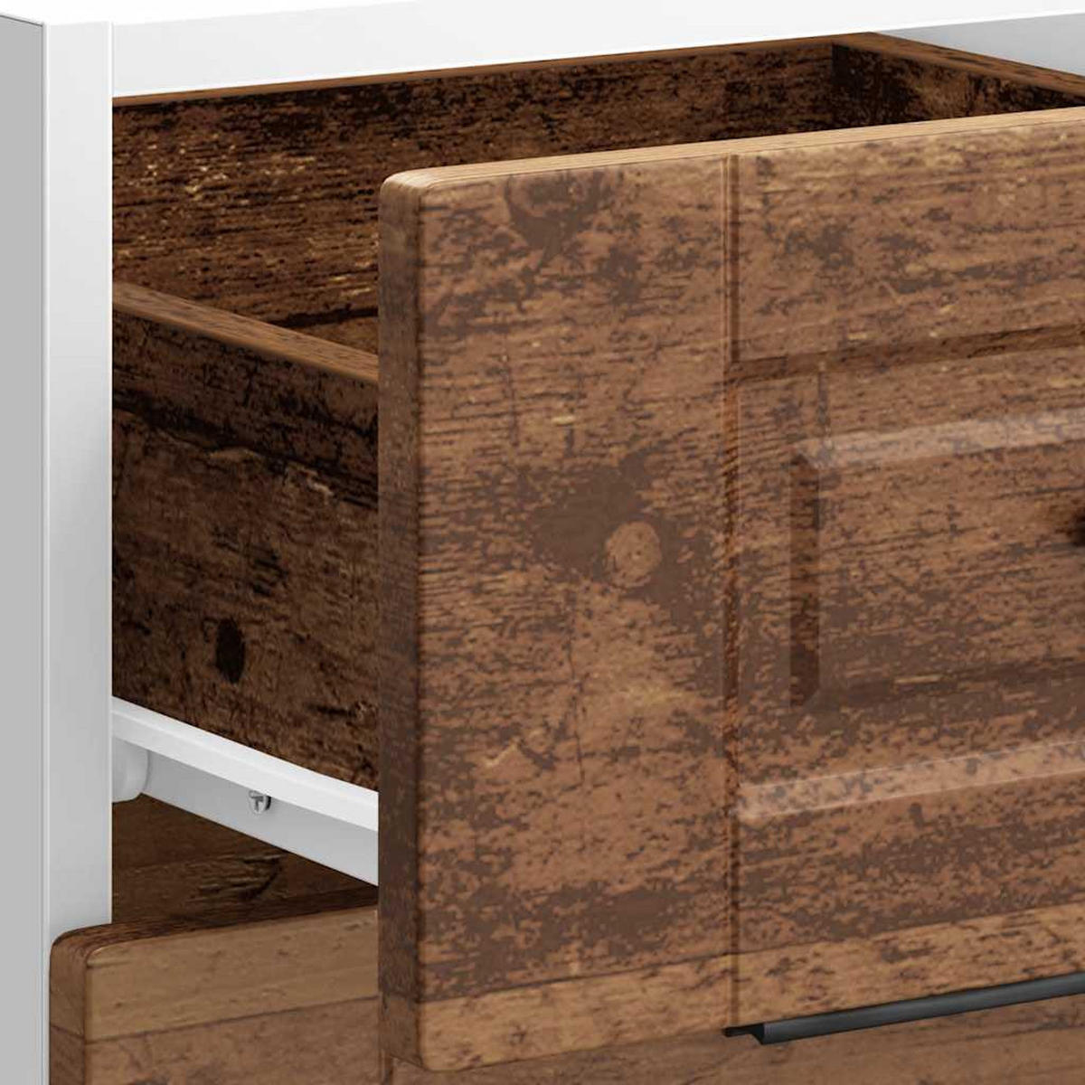 KÜCHENUNTERSCHRANK Samu Altholz-Optik 40x46x81,5 cm - Zwetschgeholzfarben, Holz (40/81.5/46cm) - DELUKE