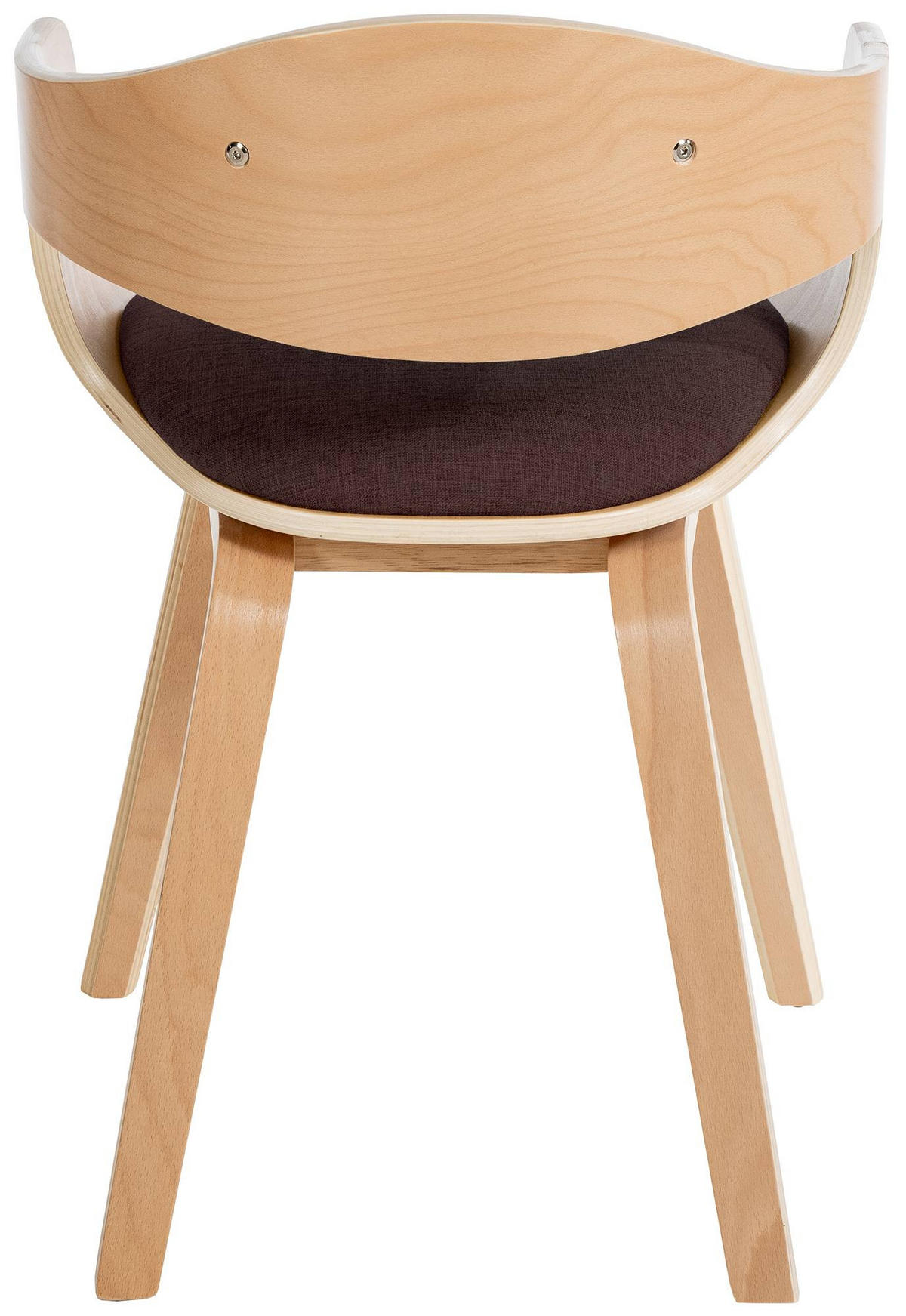 ARMLEHNENSTUHL Stoff Natura/Braun - Eukalyptusholzfarben/Braun, Holz/Textil (49/73/46cm) - CLP