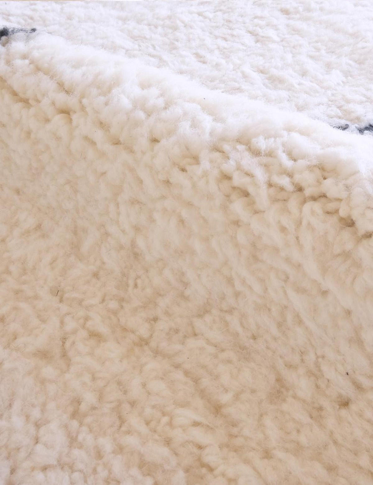 BERBERTEPPICH grafisch Wolle 260x 352 cm - Weiß, Naturmaterialien (260/352cm) - AFK Living