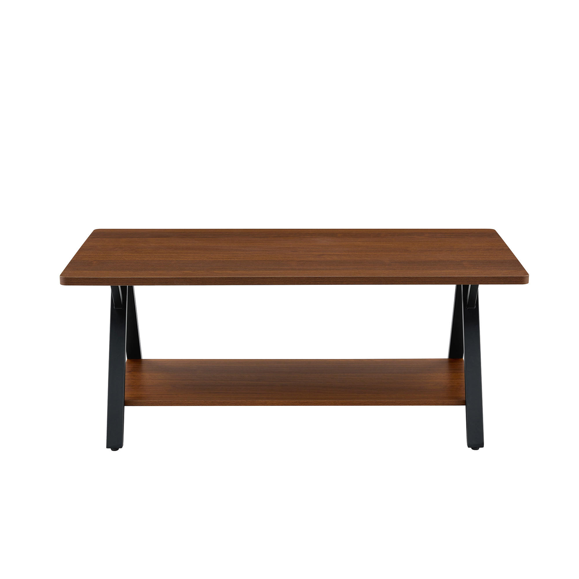 COUCHTISCH Walnussfarben 110/57/44,5 cm - Walnussfarben, Holzwerkstoff (57/110/44.5cm) - PANGIVO