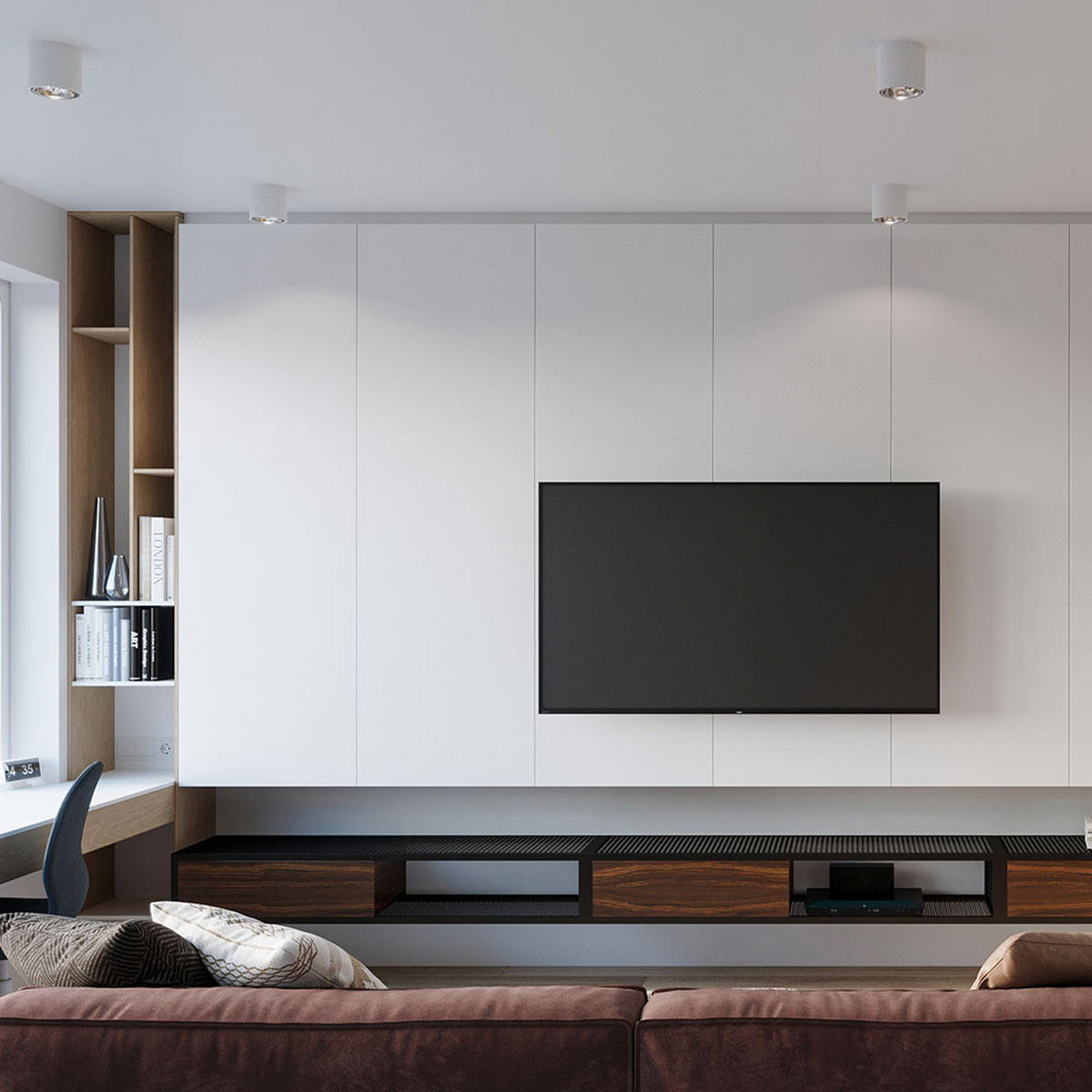 LED DECKENLEUCHTE Tiube Weiß - Weiß, Metall (12/12/11cm)