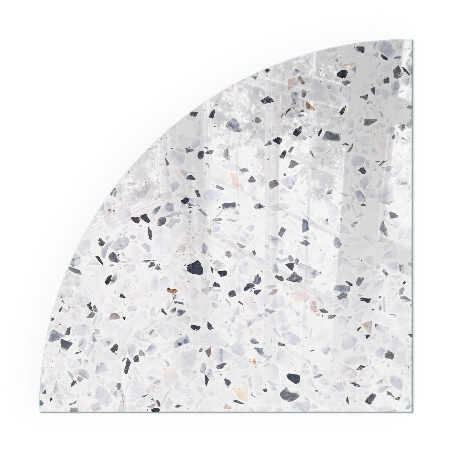 GLASPLATTE für Kamin 100x100 cm - Weiß, Glas (100/100/0.4cm) - TULUP