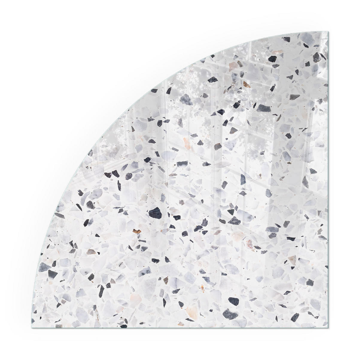 GLASPLATTE für Kamin 100x100 cm - Weiß, Glas (100/100/0.4cm) - TULUP