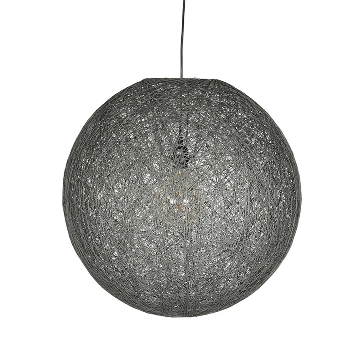 HÄNGELEUCHTE Twist Grau 55/55/55 cm - Grau, Textil (55/55/55cm) - LABEL51