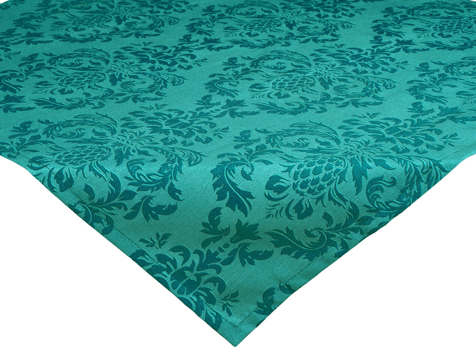 MITTELDECKE Epoche petrol-grün 80/80 cm - Petrol, Textil (80/80cm) - beties Heimtextil