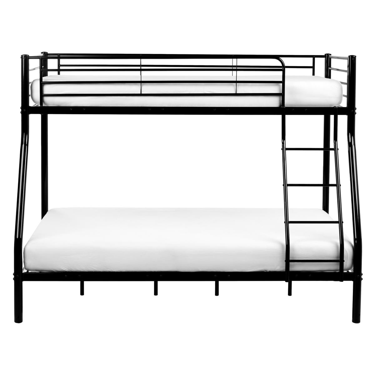 HOCHBETT Metall 90/120/200 cm Schwarz Chadurie - Schwarz, Metall (90/200cm) - Beliani