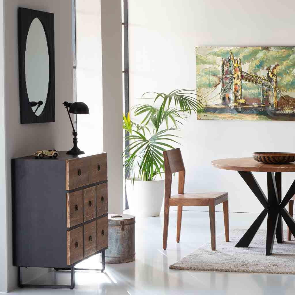 HOLZKOMMODE mit 8 Schubladen 76x40x90 - Braun, Holz (76/90/40cm) - Wanderlust