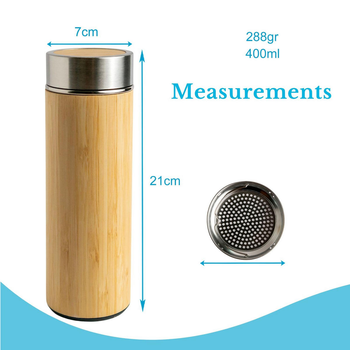 THERMOSFLASCHE 350 ml - Multicolor, Metall (0.35L) - Intirilife