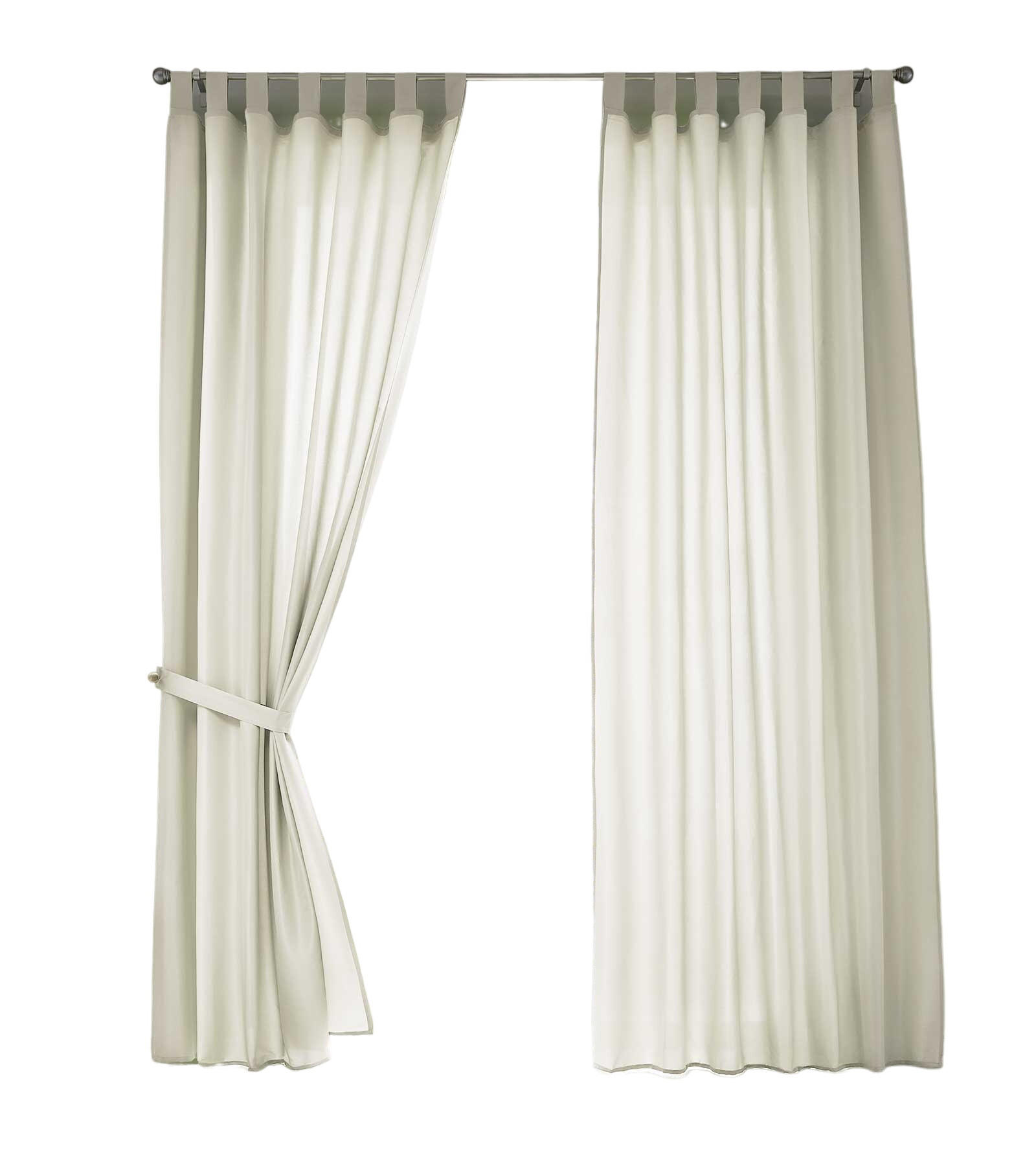VORHANG 2ER SET POTSDAM HxB 225x140 cm Creme - Creme, Textil (140/225cm) - Gardinenbox