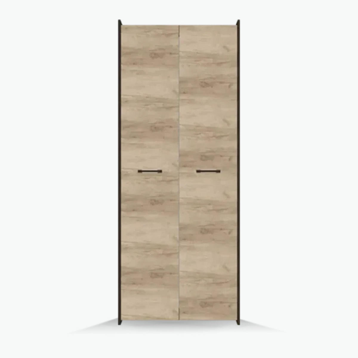 KLEIDERSCHRANK MOKKA 2D 80 cm, 80/202/52, 2-türig, Country Eiche Grau - Eichefarben, Holzwerkstoff (80/202/52cm) - imoebel24