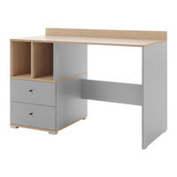 SCHREIBTISCH Oro OR05 - Schwarz/Naturfarben, Holzwerkstoff/Kunststoff (120/55/83cm) - MIRJAN24