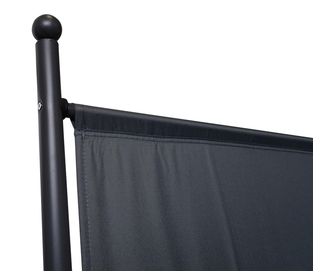 PARAVENT 2 Stück 1-tlg. 180x178 cm Grau - Grau, Metall (178/180cm) - QUICK STAR