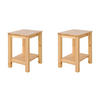 NACHTTISCH 2er Set Natur 47/38/32 cm - Braun, Holz (30/47/32cm) - Homestyle4u