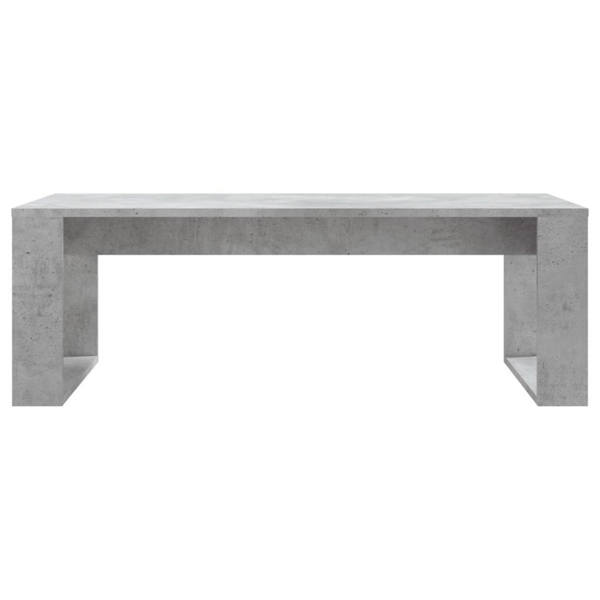 COUCHTISCH Betongrau 102x50x35 cm Holzwerkstoff - Grau, Holzwerkstoff (50/102/35cm) - furnicato