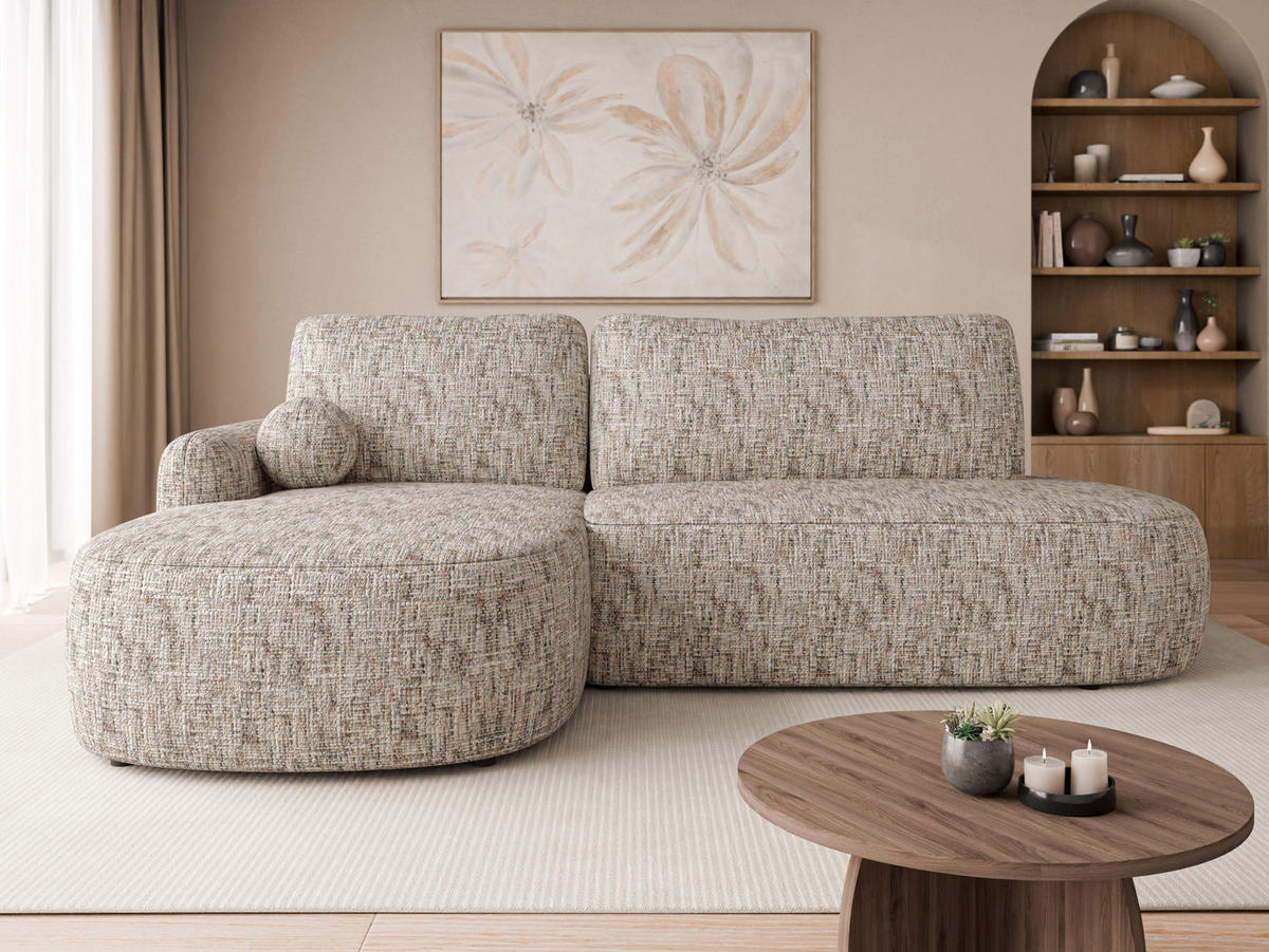 ECKSOFA Loridu O Premium, Seite: Links - Multicolor/Schwarz, Holz/Kunststoff (274/174cm) - MIRJAN24
