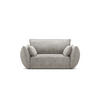 SESSEL Kaelle aus Chenille-Stoff hellgrau - Hellgrau, Textil (100/85/128cm) - Micadoni