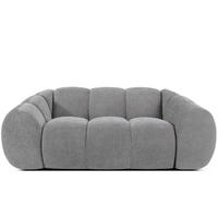 2-SITZER SOFA FLAVA, hell Aschgrau - Hellgrau, Holz/Holzwerkstoff (200/76/100cm) - KONSIMO®