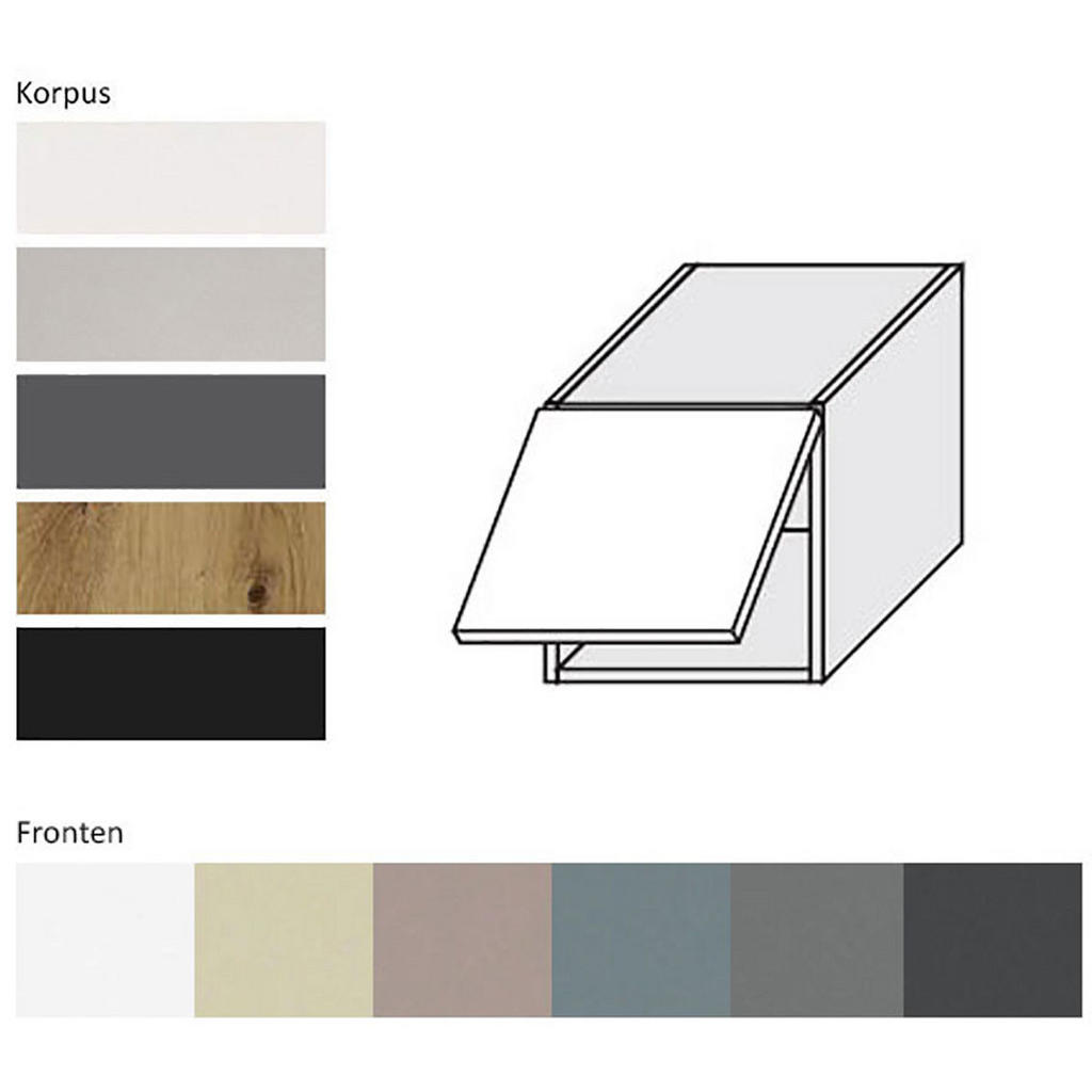 Thumbnail - Feldmann-Wohnen Klapphängeschrank, Graphit, Schwarz, Holz, 1 Fächer, Rechteckig, 40x36x32.5 cm, Küchen, Küchenmöbel, Küc...