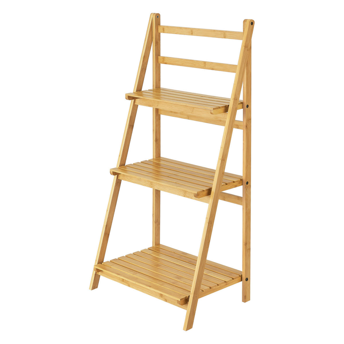 LEITERREGAL Lapua - Naturfarben, Holz (50.8/109/35cm) - [en.casa]