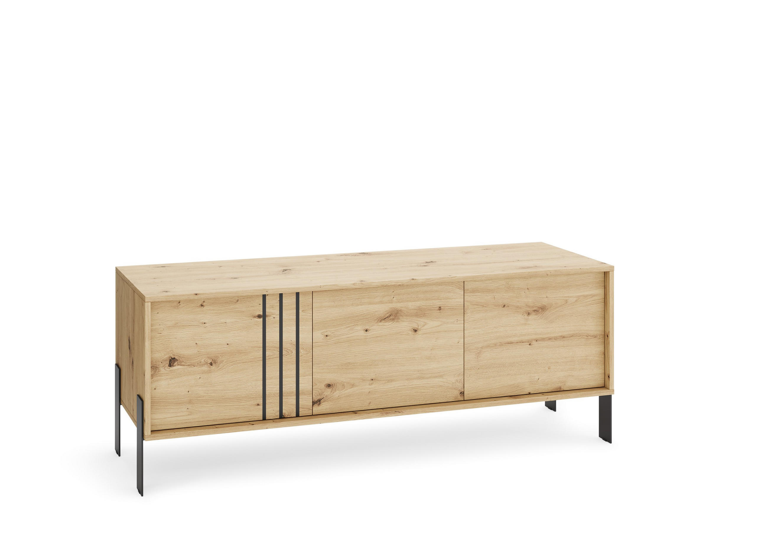 LOWBOARD VALOZA 150/57/40 cm, Eiche Artisan - Eiche Artisan, Holzwerkstoff (150/57/40cm) - MASSENO