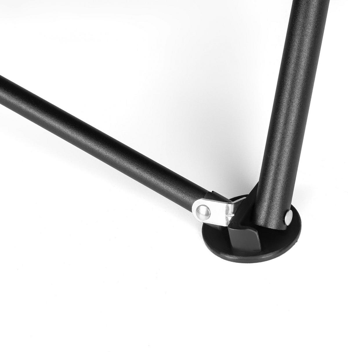 GARTENSTUHL mit Kissen, Klappbar, tot 120 kg - Schwarz, Textil (50.5/40cm) - Outtec