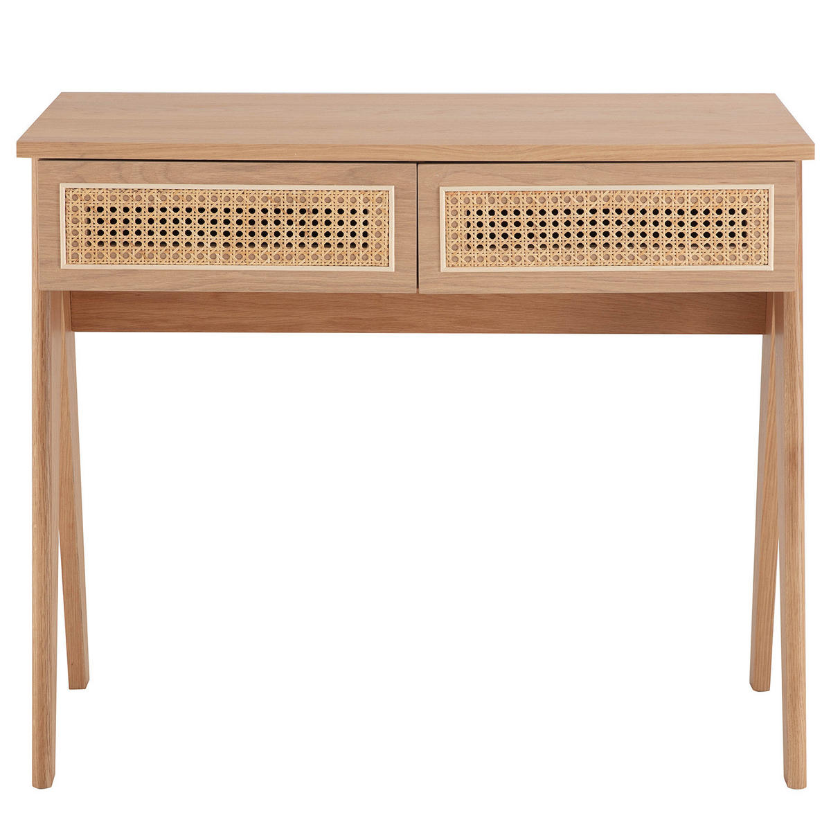 SCHREIBTISCH - Braun, Naturmaterialien/Holz (50/90/76cm) - home24